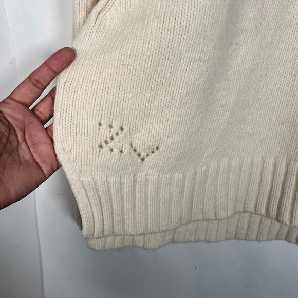 Zadig & Voltaire Amour Merino Wool Long-Sleeved Knit Sweater L Knit *READ - Picture 6 of 14